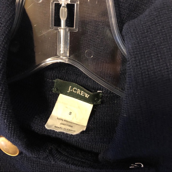 Navy J. Crew Double Breasted Sweater - Picture 4 of 4